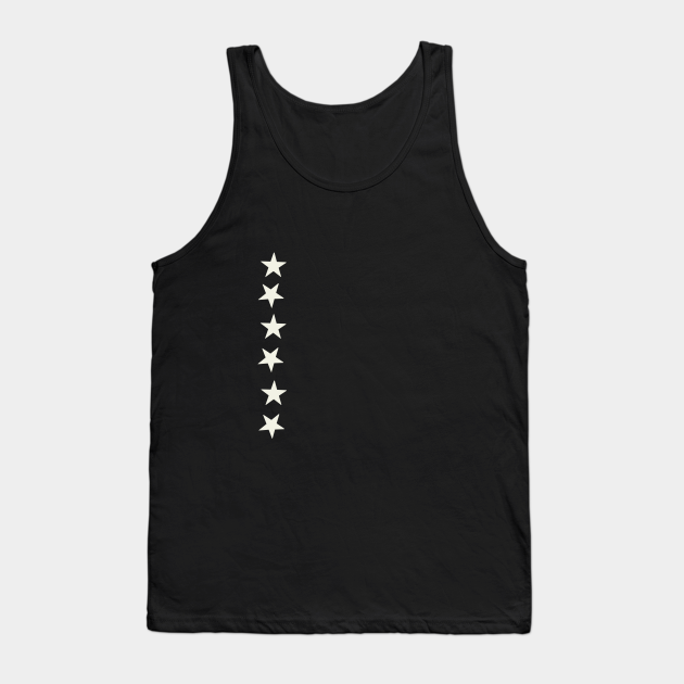 mens black t shirt with white stars